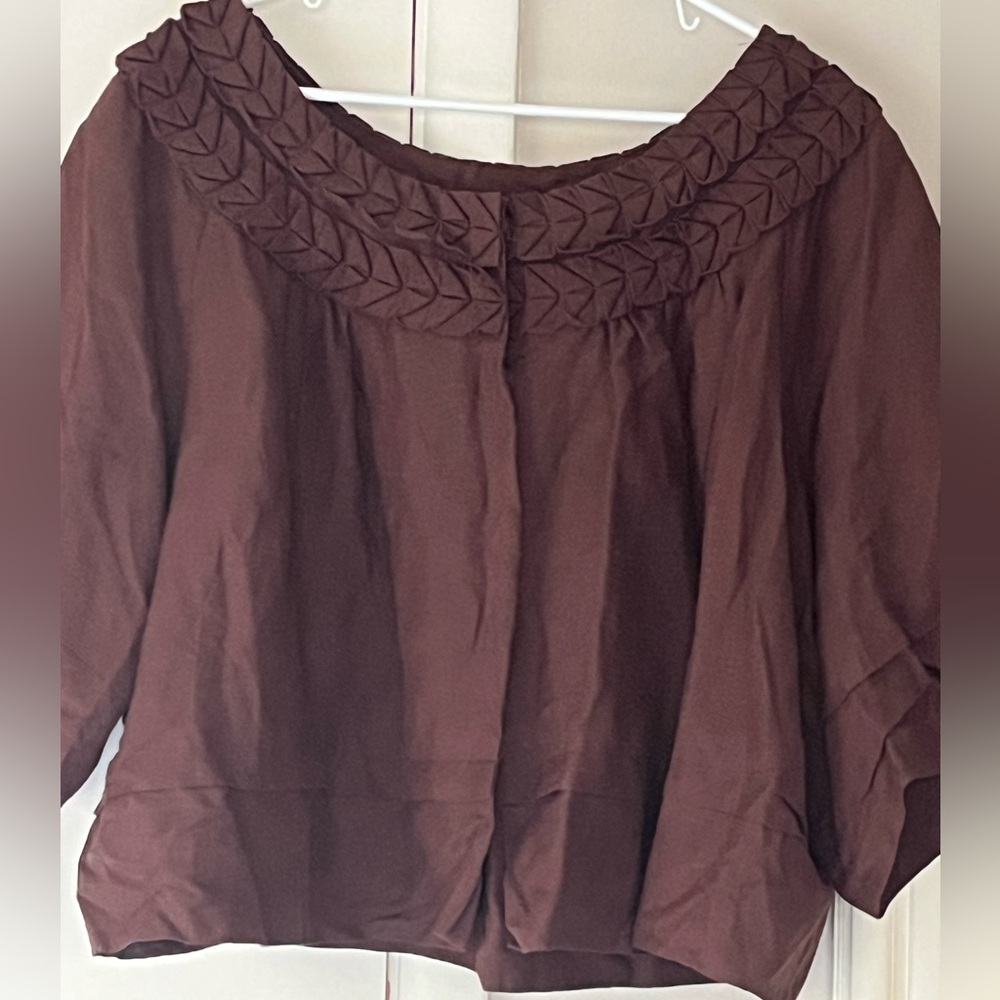 Brown Jacket w/Detail Sz 24